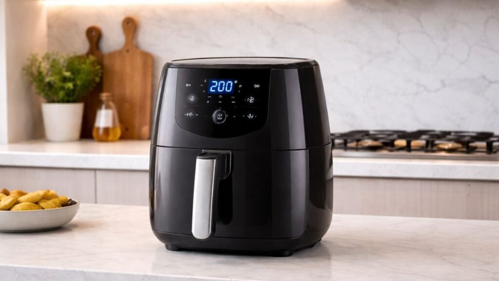 Airfryer custo-benefício em cozinha moderna