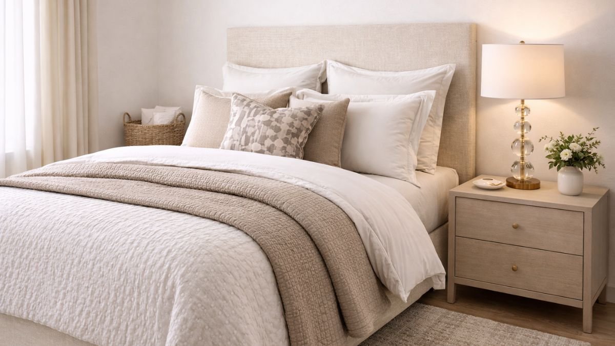 Quarto elegante gastando pouco