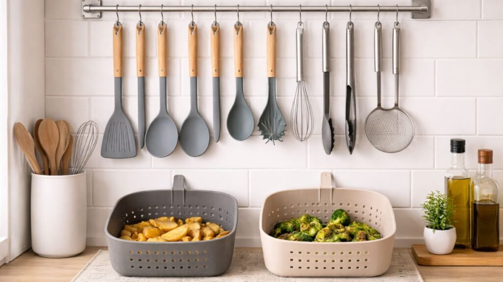 Utensílios de silicone para cozinha