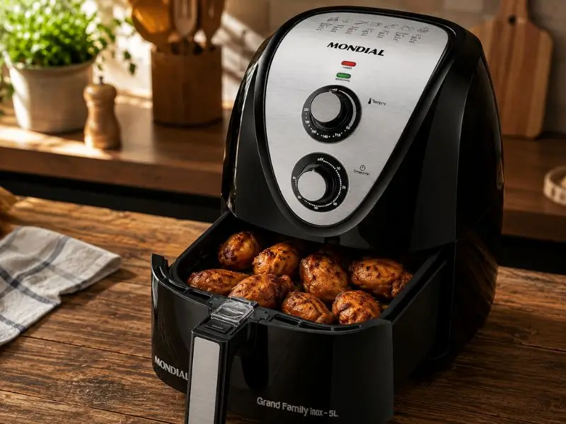 Air Fryer Mondial Grand Family Inox AFN-50-BI de 5 litros