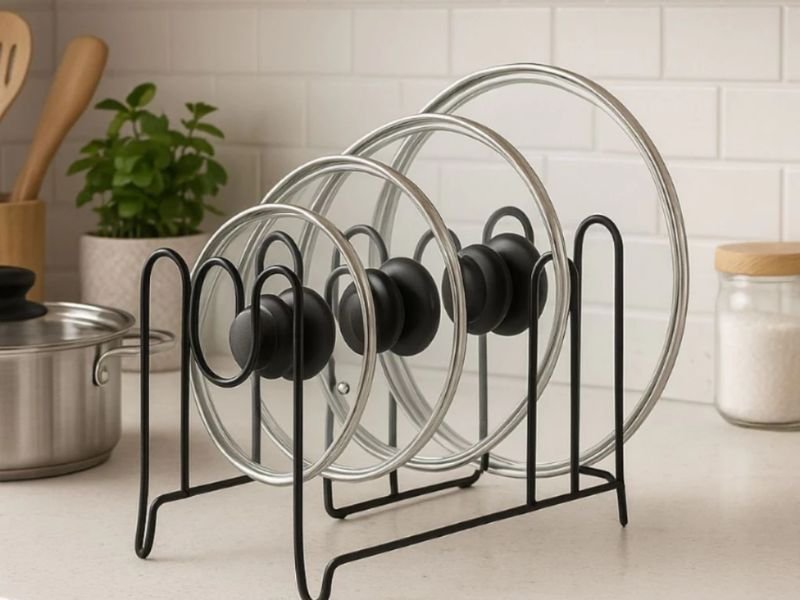 Organizador de tampas de panelas