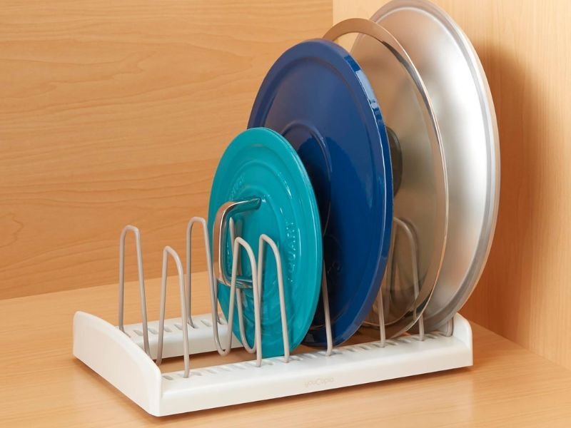 Organizador de tampas ajustável