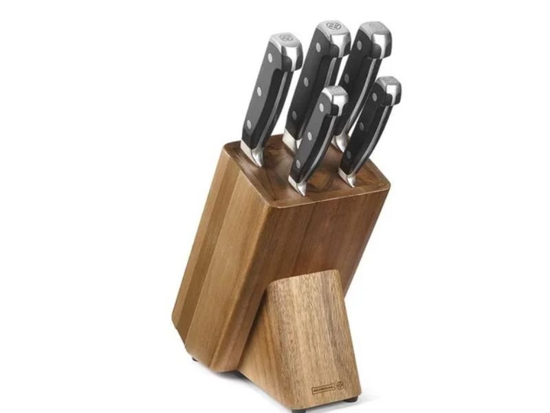 conjunto de facas Mundial para uso doméstico na cozinha