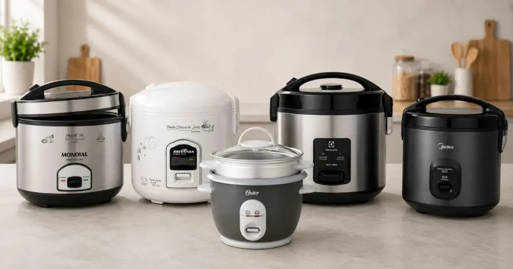 Melhores panelas elétricas de arroz para diferentes perfis de uso em 2026