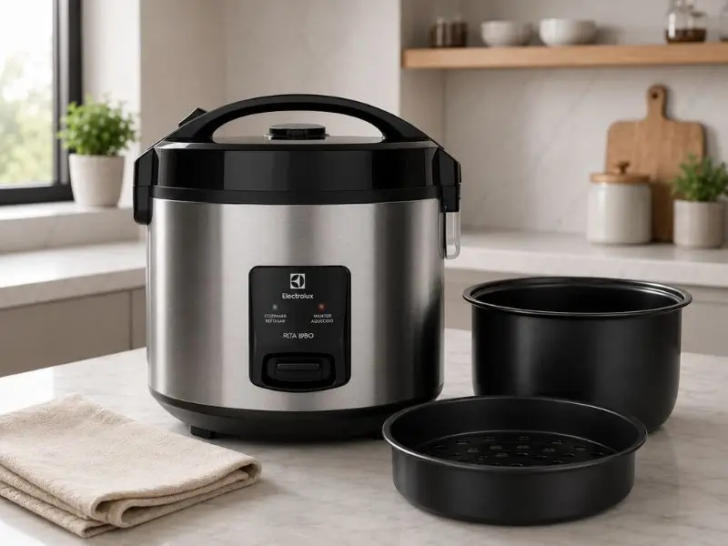 Panela elétrica Electrolux Efficient ERC20 por Rita Lobo com bandeja para vapor