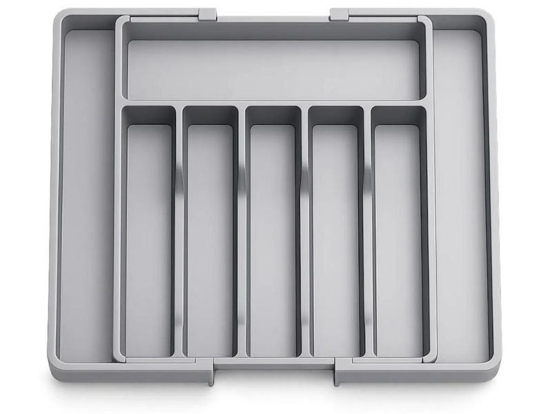 Melhor porta-talheres expansível ajustável organizando gaveta de cozinha