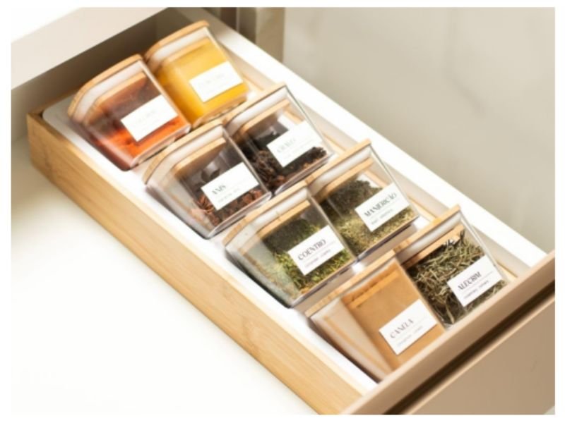 Organizador de temperos para gavetas