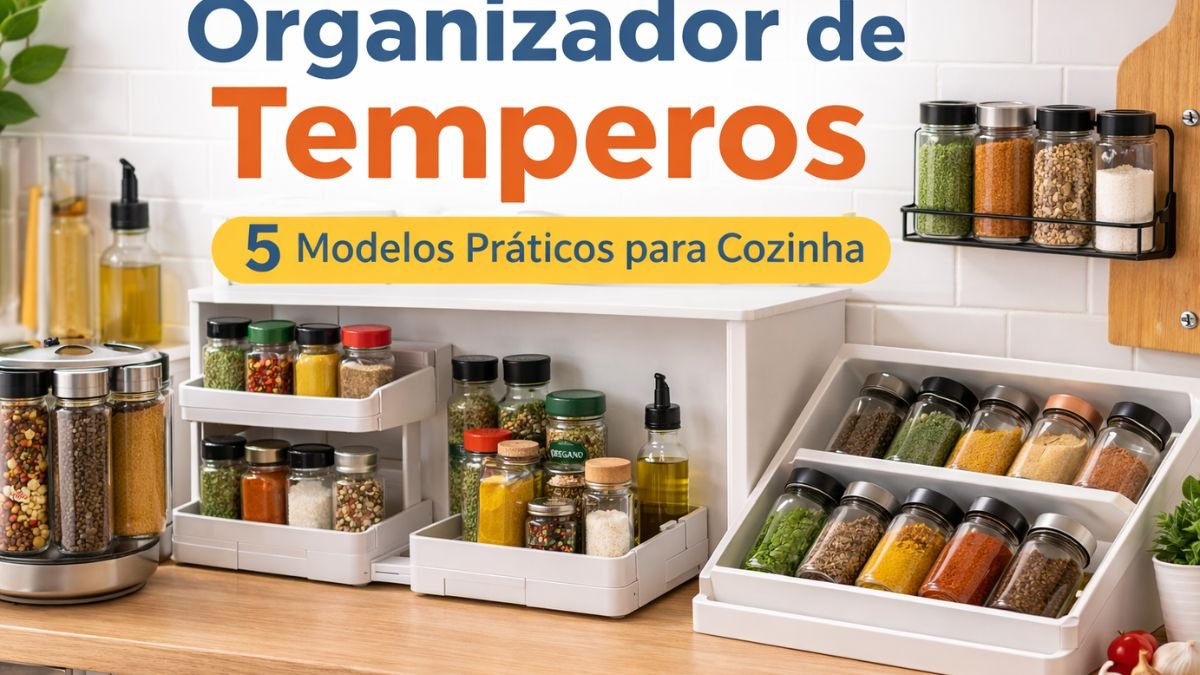 Diferentes modelos de organizador de temperos para cozinha


