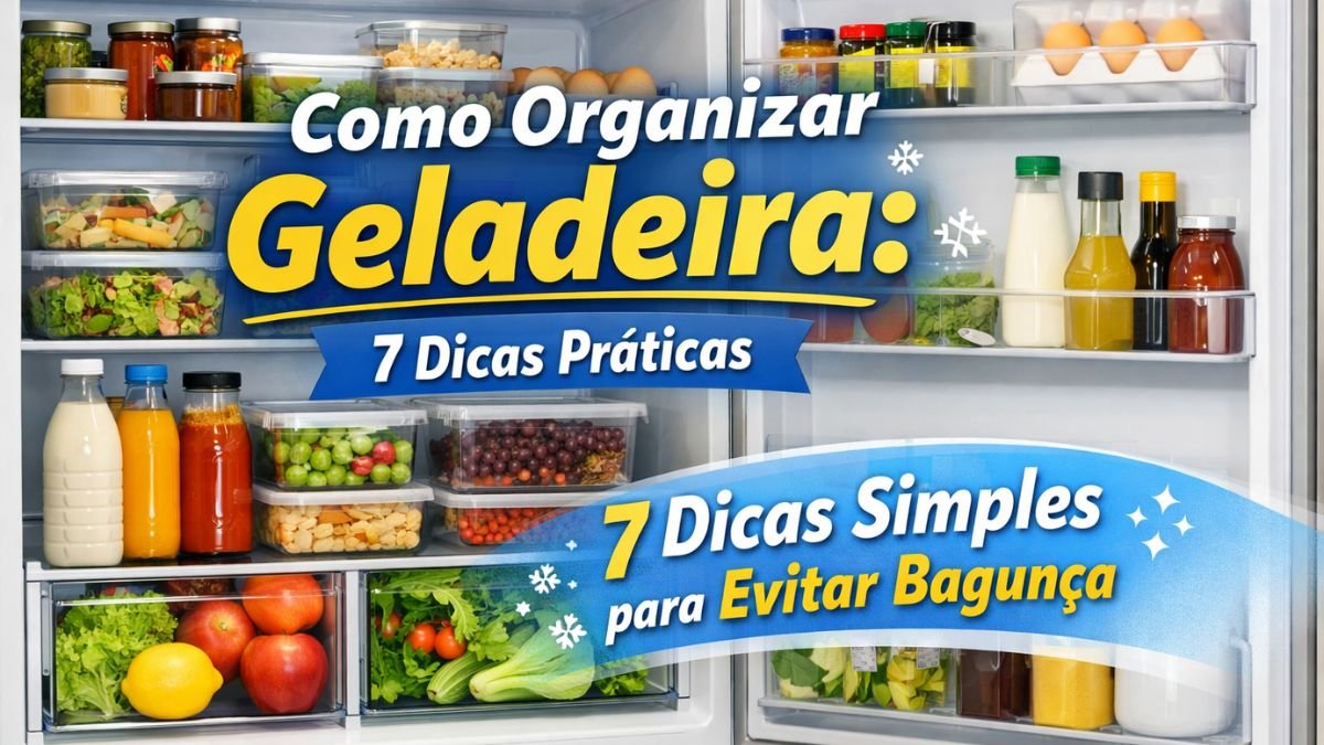 como organizar geladeira de forma simples e prática