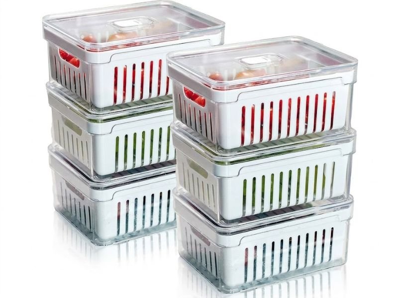 organizador de geladeira premium com design moderno e funcional