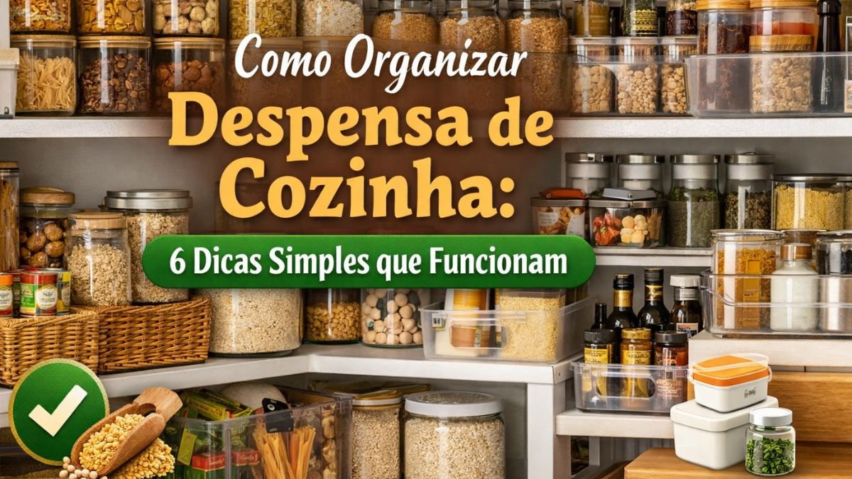 como organizar despensa de cozinha com potes e organizadores