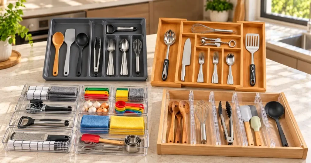 Melhor organizador de gavetas: quatro modelos para organizar utensílios na cozinha